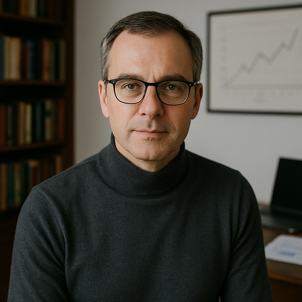 un portrait d'expert bien caricatural généré par chatGPT